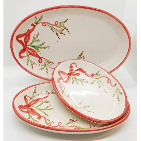 3 Ovali per Antipasti e Contorni, Linea Natale