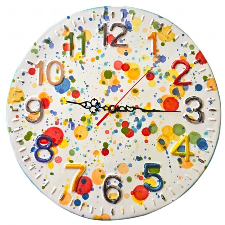 Orologio da muro Linea Action Painting diametro 26 cm