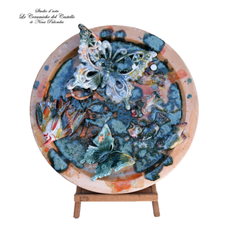 Piatto da muro 45 x 45 cm. Pezzo Unico