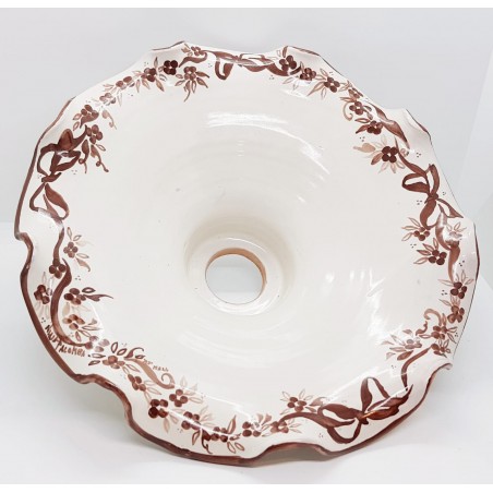 Lampadario diam.30 cm Linea Fiocco Marrone