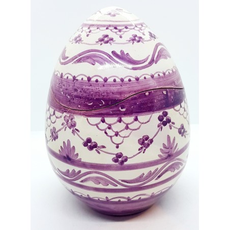 Uovo Traforato Portacioccolatini Portagioielli 22 x 16 cm.