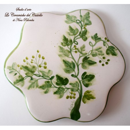 Sottopentola a fiore Linea Edere 21 x 21 cm