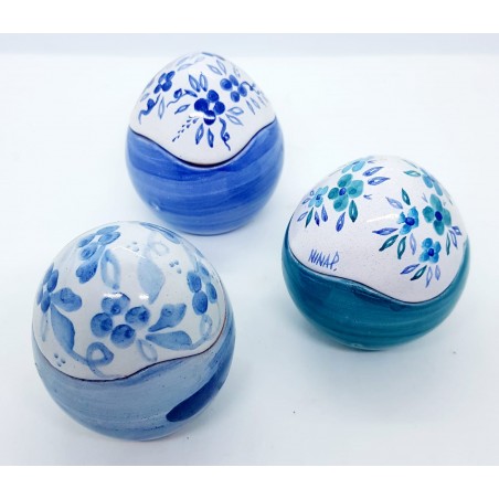 n.3 Uova Portacioccolatini Portagioielli 8 x 6,50 cm.