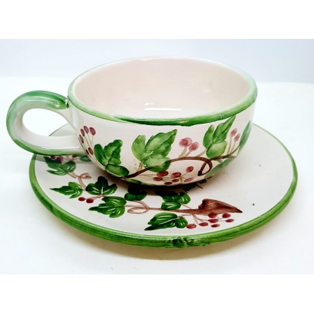 Tazza + Piatto Linea Edere 16,5 x 7 cm