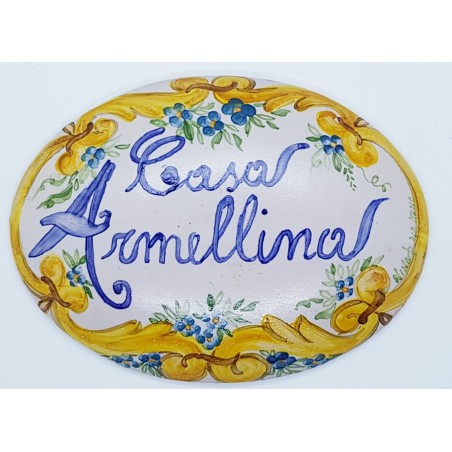 Targa Ovale personalizzata