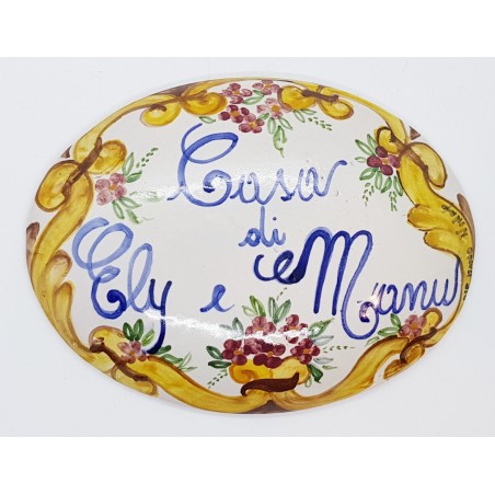 Targa Ovale personalizzata