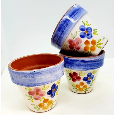 n.3 Vasi Linea Fiori diametro 9 x h 8,60 cm