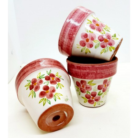 n.3 Vasi Linea Fiori diametro 9 x h 8,60 cm