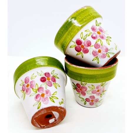 n.3 Vasi Linea Fiori diametro 9 x h 8,60 cm