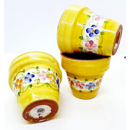 n.3 Vasi Linea Fiori diametro 9 x h 8,60 cm