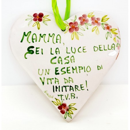 Targa Cuore Frase Festa della Mamma