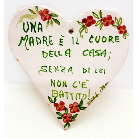 Targa Cuore Frase Festa della Mamma