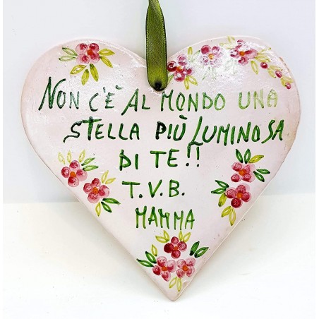 Targa Cuore Frase Mamma