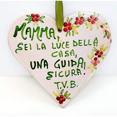 Targa Cuore Frase Festa della Mamma