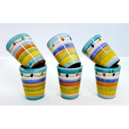 Set di 6 Bicchierini da Liquore Dimensioni h 6,5 x l 5 centimetri cadauno