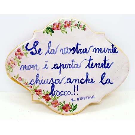 Targa Losanga Frase Insegne Porta Ingresso