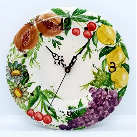 Orologio da muro Linea Frutti misti diametro 26 cm.