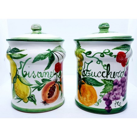 Set Barattoli: Zucchero, Tisane - Linea Frutti misti