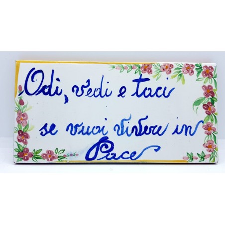 Targa da interno/esterno