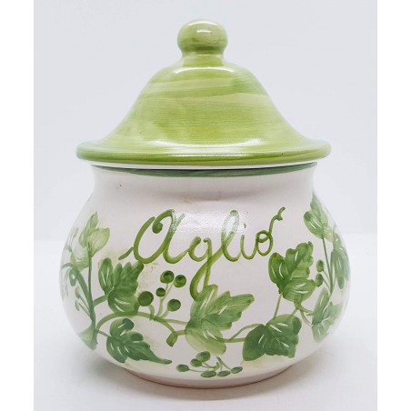 Barattolo Porta Aglio - Linea Edere h.12