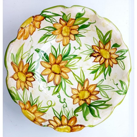 Centrotavola Fruttiera Linea Girasoli 28 x 11 cm