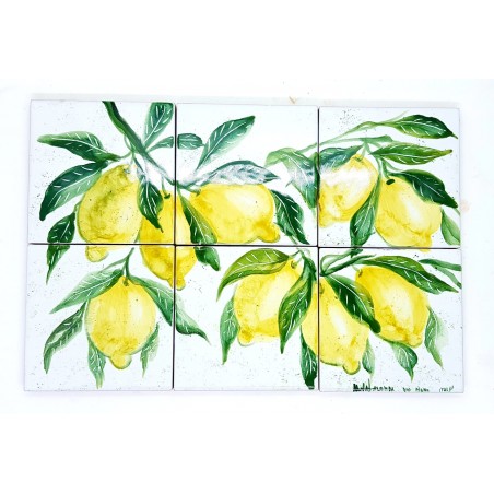 Pannello Decorativo Cucina cm 30 x 20 Linea Limoni
