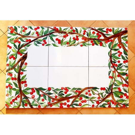 Pannello per Tavolo in ferro Linea Ciliegie 90 x 60 cm