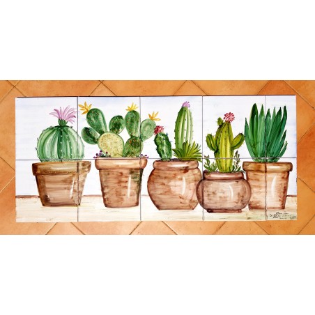 Pannello Piante Grasse 100 x 40 cm