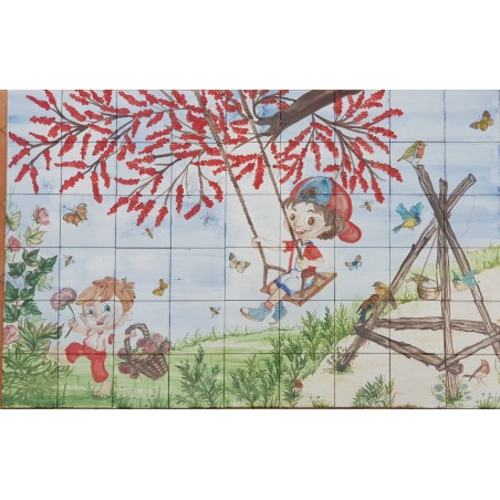 Pannello Decorativo Bambini Altalena