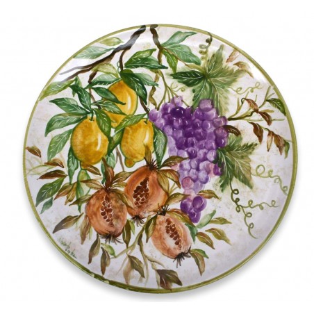 Piatto da muro Frutti misti 36 x 36 x 2 cm.