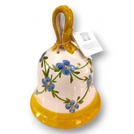Campanella Linea Fiori Blu h.13,5 cm