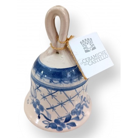 Campanella Linea Fiori Blu Grillage 11 x 8 cm